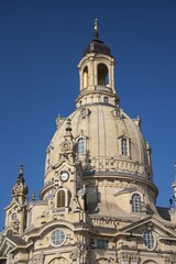 Fototapeta premium Church of Our Lady at the Neumarkt, Dresden, Saxony, Germany, Europe
