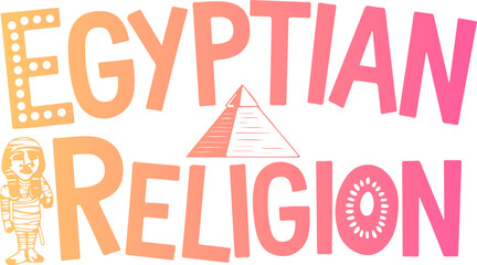 Egyptian Religion Sticker.