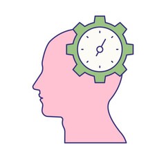 time management icon vector