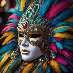 Leonardo_Kino_XL_Closeup_of_a_stunning_Carnival_mask_with_vibr_0