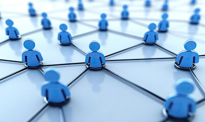 Global Digital Network Map with Connected Icons and Data Links