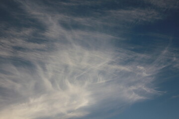 the early evening sky