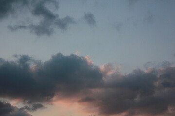 the early evening sky