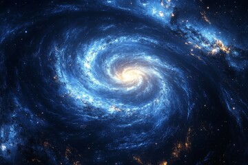 Stunning Spiral Galaxy Cosmic Nebula Space Background