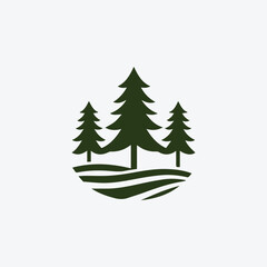 Pine forest logo