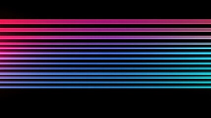 A sleek neon background with evenly spaced glowing striped lines in vivid blue magenta and cyan tones creating a digital cyber effect