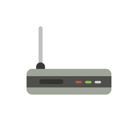 Router icon illustrated in vector on white background