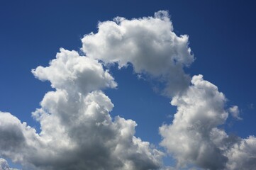 Obraz premium Cumulus clouds, Tyrol, Austria, Europe