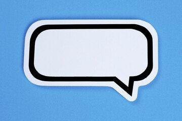 Speech bubble with text free space Copyspace communication concept talk in Stuttgart, Germany, Europe
