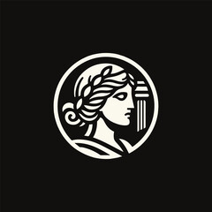 Classic Greek Lady Logo