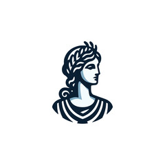 Classic Greek Lady Logo
