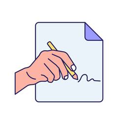 writing illustration