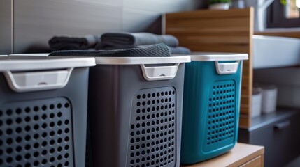 Plastic Storage Bins: Made of non-absorbent material, these bins are easy to clean with a damp cloth or mild soap, ensuring convenient storage and maintenance.
