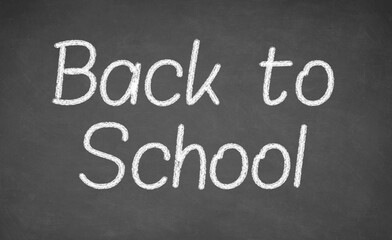Obraz premium Back to School, made with white chalk on a blackboard