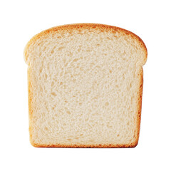 Freshly sliced white bread on a Transparent Background
