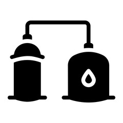 Obraz premium refinery Solid icon