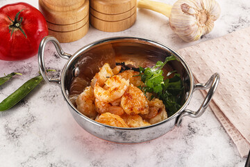 Stir fried prawn in sweet and sour sauce