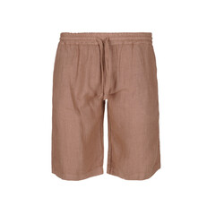 Brown men's shorts with laces isolated on white background