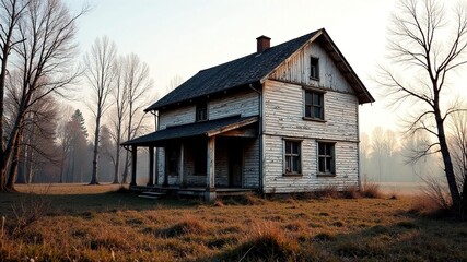 Fototapeta premium Abandoned Kaliningrad House, Amalienau, Russia - AI Photo