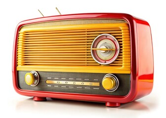 Fototapeta premium Antique Radio, Retro Style, Studio Lighting