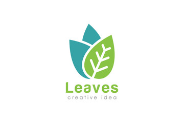 Creative Leaf Concept Logo Design Template