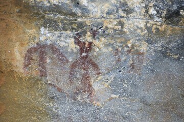 Rock paintings, Junco Valley, Arronches, Alentejo, Portugal, Europe