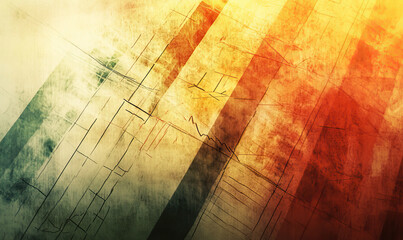 Abstract Financial Chart on a Textured Gold Background