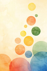  abstract circles pattern watercolor texture