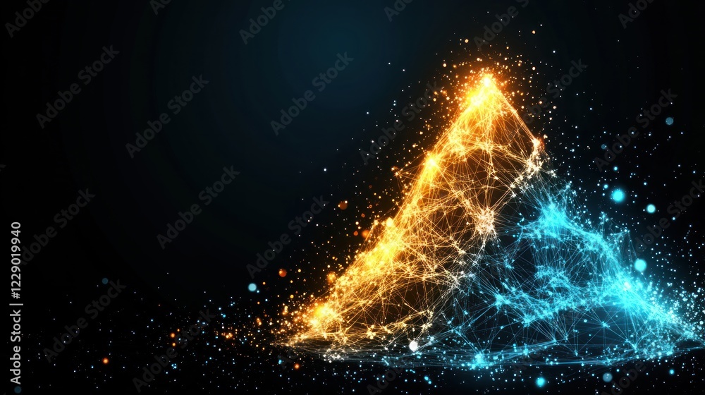 Poster Dynamic Energy Visualizing the Fusion of Light and Color blurry backgrounds