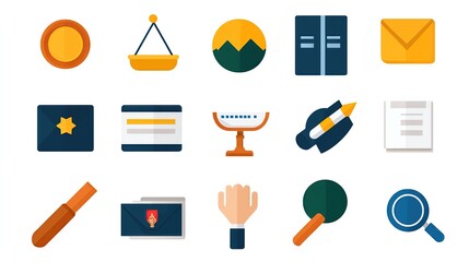Global Political Shifts Collection of flat design icons for various uses. international enterprise