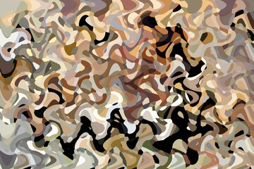 Colour stains, wave pattern, digital art, Canada, North America