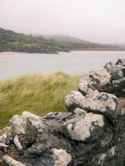 Beach house at abbey island in ireland