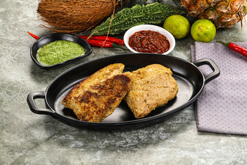Indian chiken kebab minced meat