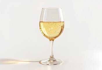 Sparkling Celebration Captured in a Delicate Glass of Bubbly Beverage. Generative AI