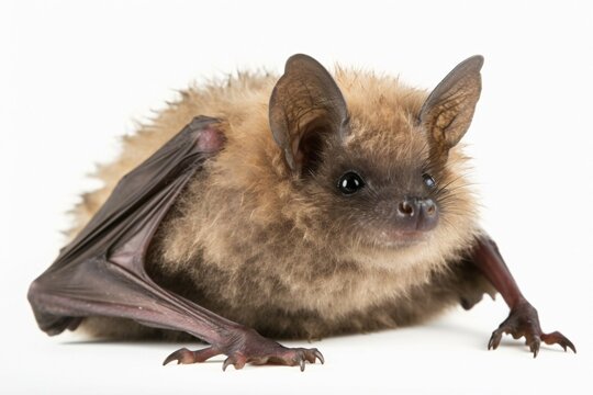 Bat on white background. KI generiert, generiert, AI generated