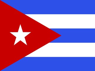 Official national flag of Cuba