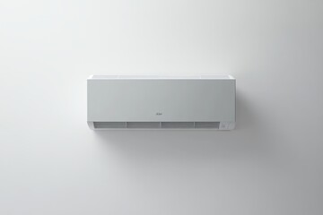 Modern white wall-mounted air conditioner unit.