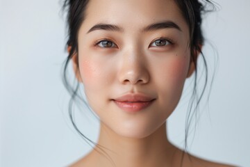 Embracing a beautiful aesthetic of flawless skin and radiant beauty, enhancing elegance and selfassurance in closeup appearances, exuding attractiveness, confidence, and chic style