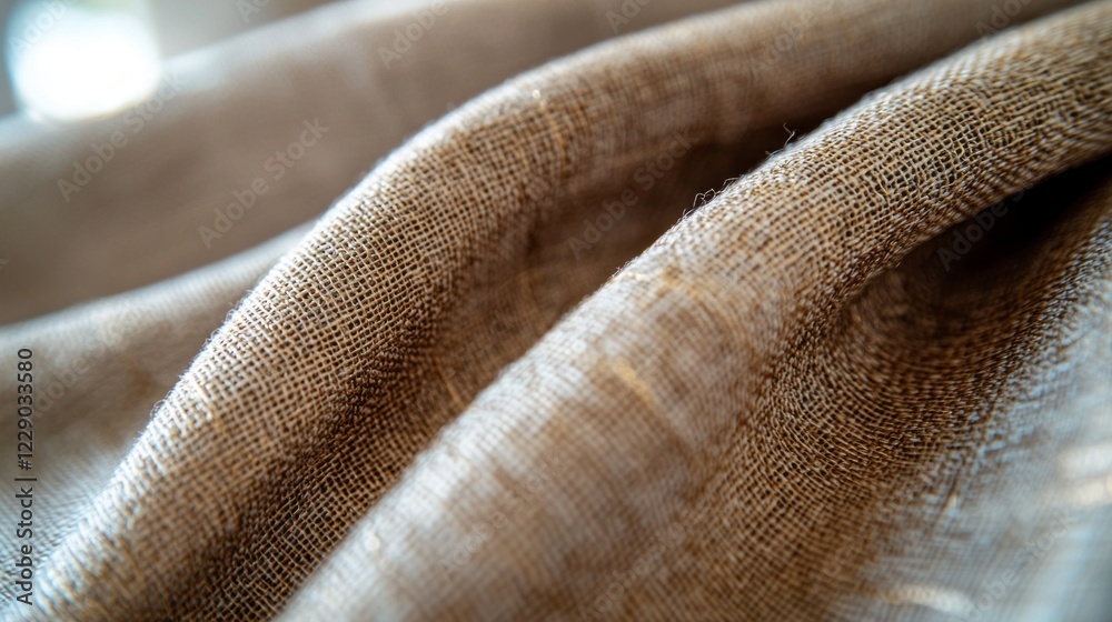 Poster this artistic flat-lay showcases a close-up of luxurious, textured fabric draping softly, inviting a