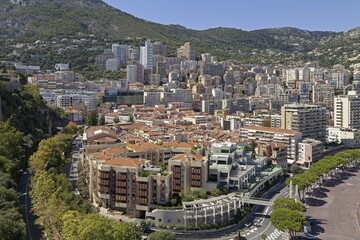 Fototapeta premium Skyscrapers, Monaco, Cote d'Azur, Europe