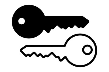Key icon symbol simple design
