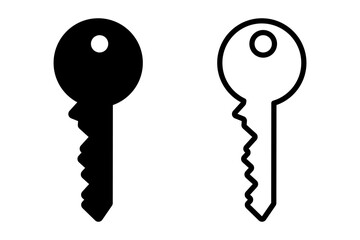 Key icon symbol simple design