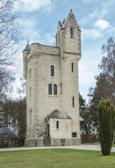 Fototapeta premium Ulster Tower, Monument to Northern Ireland, built in 1921, First World War, Thiepval, Hauts-de-France, France, Europe