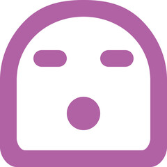 Emoji Surprised icon logo design