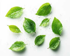Witness the natural wonder of transpiration Water evaporating from leaves, a crucial part of the natural water cycle, showcasing the harmonious balance of nature's environment Observe the fresh