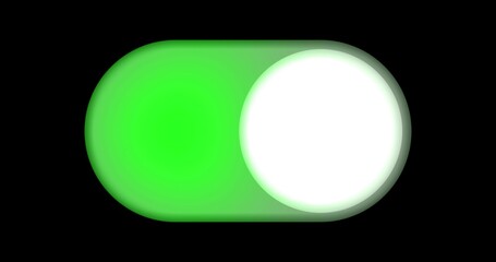 Green Toggle Switch Graphic Design