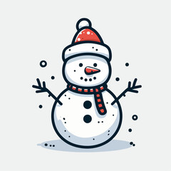 snowman vector illustration