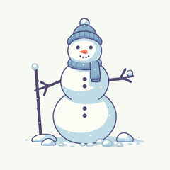 snowman vector illustration