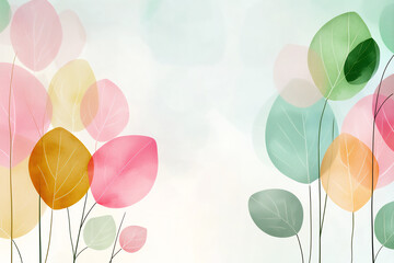  abstract geometric floral pattern watercolor texture