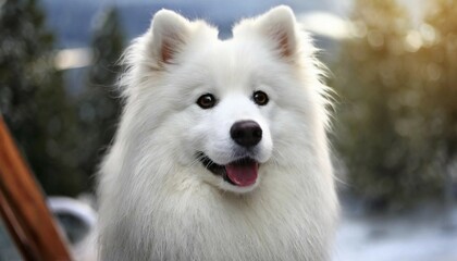 Pets, Dog, Samjede, AI-generated, AI generated